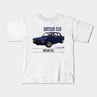 Datsun 510 Dark Blue Kids T-Shirt